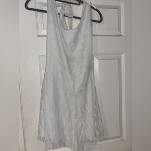 Elegant White Lace Dress